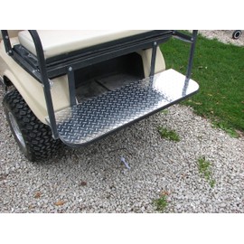 J & O Carts Parts Club Car Ds Diamond Plate Rear Seat Step Cover