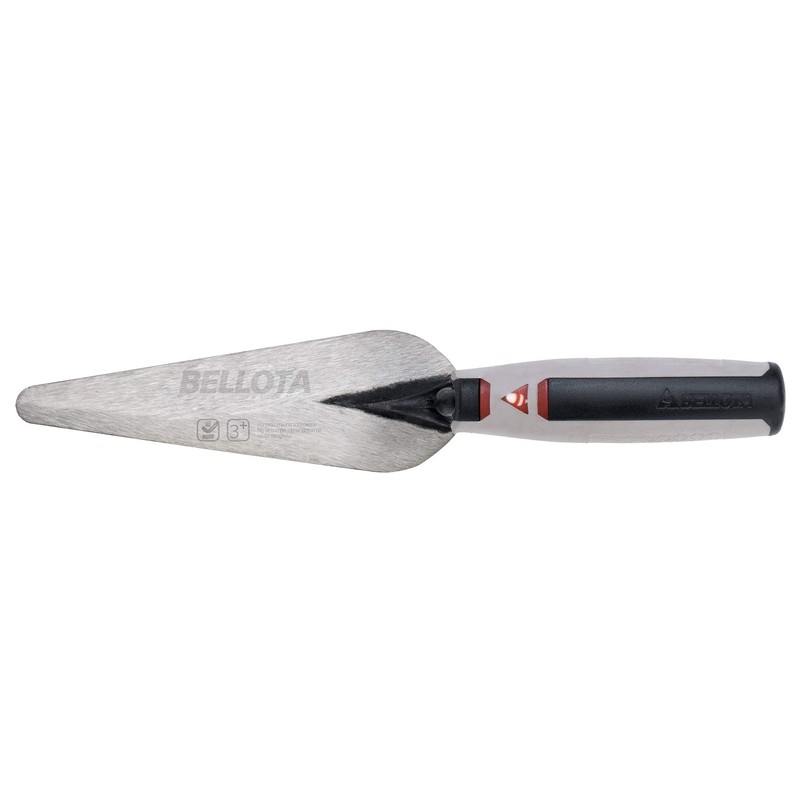 Cat's tongue forged trowel with bimaterial handle 180 x 50