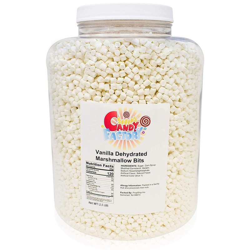 Sarah's Candy Factory Vanilla Mini Dehydrated Marshmallows in Jar -