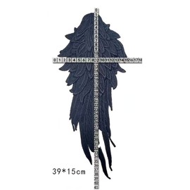 JRYYR Angel Wings Applique - Lace Shoulder Wings 1 Pair (Khaki)