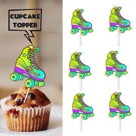 S-Cp-0481 ce Cream Fruit Dessert Cupcake Topper Colorful Glitter Happy Birthday Sensory Pop Game Theme Decor Supplies Baby Shower Boys Girls Birthday Party Decorations