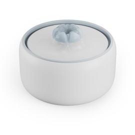 WOPET Ceramic Cat Water Fountain W03 Lite，3L/101oz Ceramic Pet Fountain，Automatic Water Fountain for Cats & Dogs, Fashion Cat Fountain with Ultra-Quiet Pump and Filter & Sponge White Blue