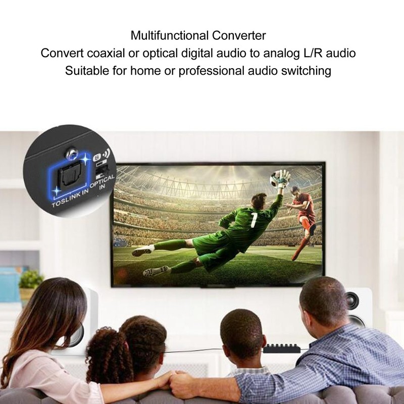 Digital to Analog Audio Converter Bluetooth Optical Coaxial to Analog