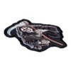 Grey Grim Reaper Skull Patch, Death Skull Patches