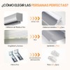 OSLIFE Persianas Enrollables para Ventana,140 x 180cm,Cortinas Blackout | Ajustables
