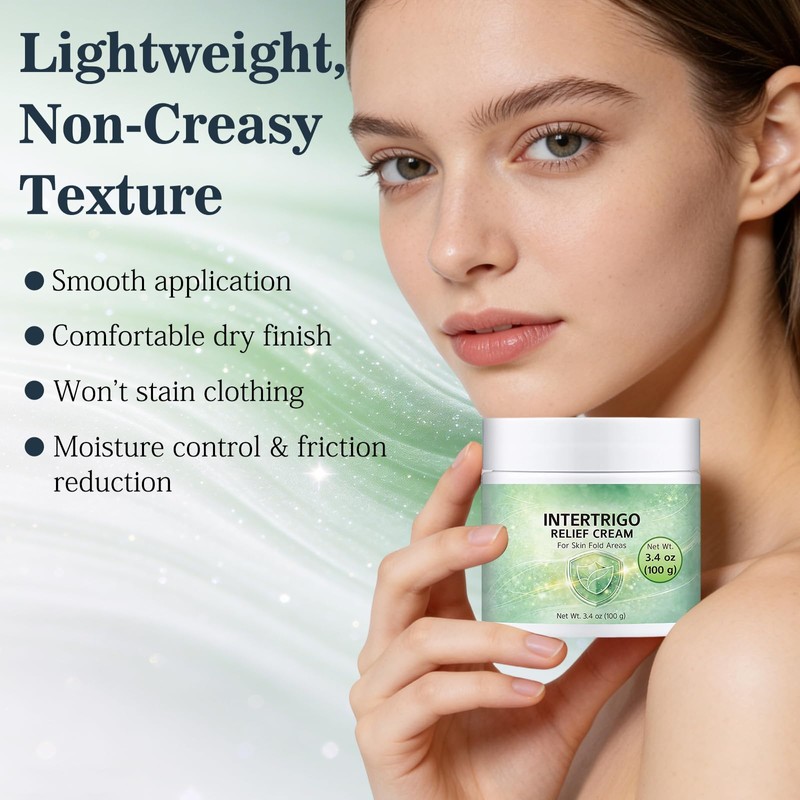2PCS Intertrigo Cream-Non-Greasy Moisture Control Formula for Daily Comfort,Skin Fold