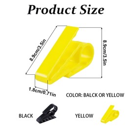 TopHomer 2PCS Cigar Holder,Golf Accessory for Cigar Lovers, Sturdy,Fits Golf Carts, Beach Chairs, Fishing Rods,Secure Grip, Hook & Loop Strap(Yellow)