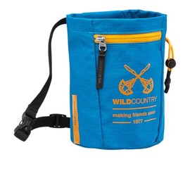 Wild Country Syncro Chalk Bag, Blue, Robust Spacious Chalk Bag, One Size, Colour Reef