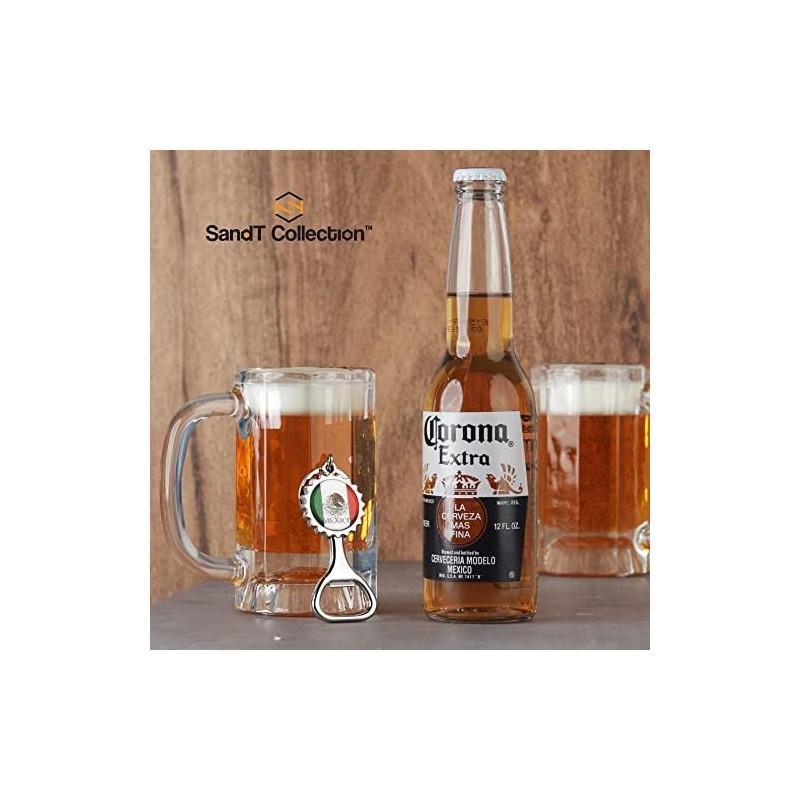 Llavero abrebotellas de 3 piezas con tapa de cerveza de