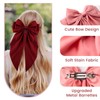 TUBIAN 12Pcs Big Silky Satin Hair Bows for Women Girls