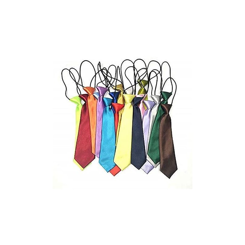 Elastic Boys Neck Tie, Child Kids School Boys Tie Soft