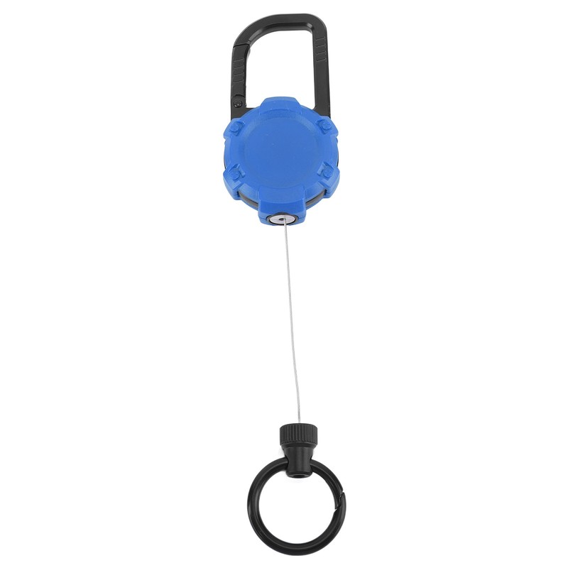 Magnetic Retractable Keychain Stainless Steel Wire Easy Pull Buckle Carabiner