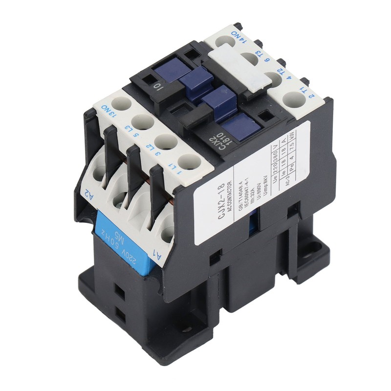 220V 18A AC Contactor Normally Open Electric Contactor Silver Alloy