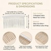 3 Pcs 20 Teeth Ribbon-Wrapped Bridal Veil Combs