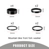 Pack of 10 Ahead Spacer 1 1/8 Inch, Aluminium Bicycle