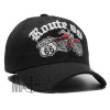 Snap-Back Route 66 signs Road Black Hat Ball Cap USA
