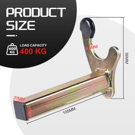 EFUTURETIME 1 Pair Motorcycle Stand Claw Holder for Motorcycle Stand Rear 20 x 20 x 118 mm Claw Mount Motorcycle Stand for Prism Bushings, U Adapter