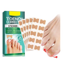 Pack of 50 Toenail Correction Patches for Ingrown Toenails - Plant-Based Formula Toenail Support, Breathable, Easy to Use & Relieve Discomfort