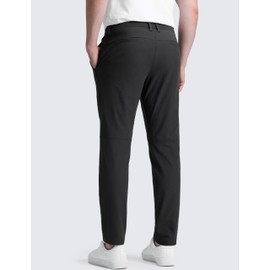 CRZ YOGA Men's All Day Comfy Golf Pants - 34" Quick Dry Lightweight Work Casual Trousers with Pockets Ink Gray 32W x 34L