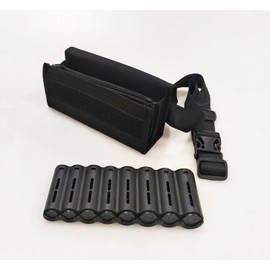 Coin Dispenser for Euro, Coins with Belt and Euro and Coin Sorter, Coin Dispenser, Waiter's Wallet with Euro Compartment, Money Changer, Carry Strap (Black Coin Dispenser, 21.5 x 9.5 x 7 cm)