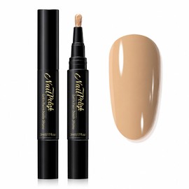 Nude Beige Nail Polish Pen for Women, Water-Based Quick Dry Precision Tip