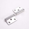 Silver Tone Stainless Steel Gate Door Flag Hinges 2.6 inches