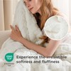 BEDSURE Cuddly Blanket, Fluffy Fleece Blanket, Chequered Pattern Throw Blanket,