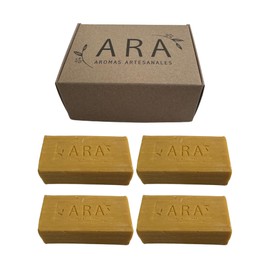 ARA, Jabones Artesanales de Cúrcuma, Set de 4 Piezas, 120g cada uno