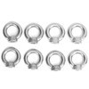 8pcs Eye Nuts, Stainless Steel Outdoor Lifting Tools, Loop Nut