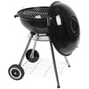 Portable Charcoal Grill,18 Inch BBQ Grill with Side Wheel for