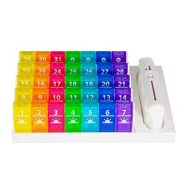 Anabox Monthly Pill Box | 2 Sockets Per Day | Morning & Evening