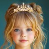 Kilshye Star Tiara Headband Gold Rhinestone Princess Tiaras and Crowns