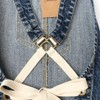 Jeanerlor - Denim Apron for Women With Pockets Cross-Back Straps
