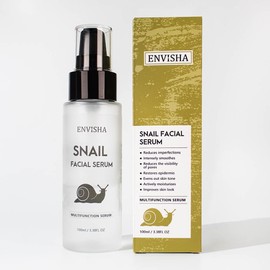 Snail Facial Serum, Skin Repair & Hydrating Serum, Snail Secretion Filtrate 96% & Hyaluronic acid, Cruelty Free