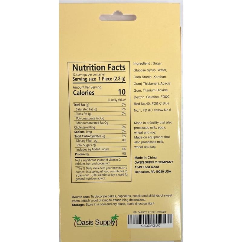 Edible Bee Decorations for Cakes & Desserts 48 Count