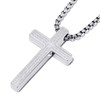 vicima Stainless Steel Lord's Prayer Cross Necklace for Men &