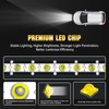 RIGIDON 2PCS 15W LED Light Bar with Wiring Harness kit,4Inch