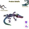 2Pcs 3D Printed Crocodile & Shark Toy - Articulated Skeleton