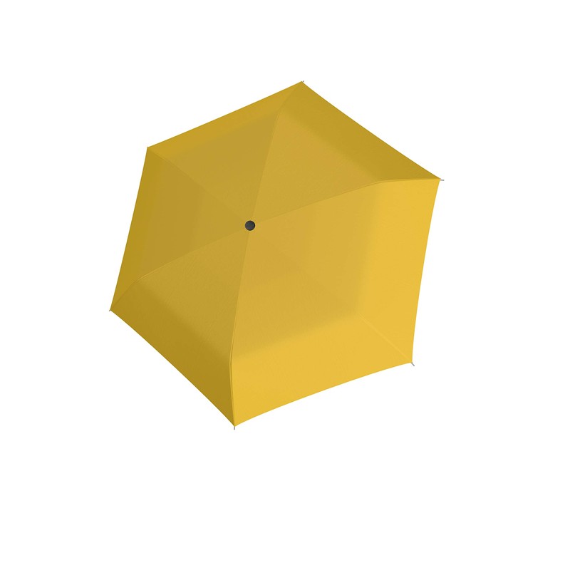 doppler Pocket Umbrella Fibre Havana Plain, yellow, Pocket umbrella super