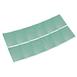 PATIKIL 2.4" x 3.1" PCB Board Circuit, 12 Pcs Single Sided Prototype Solder Boards for DIY Soldering and Electronic Project Circuit Boards Solderable Breadboard, Green
