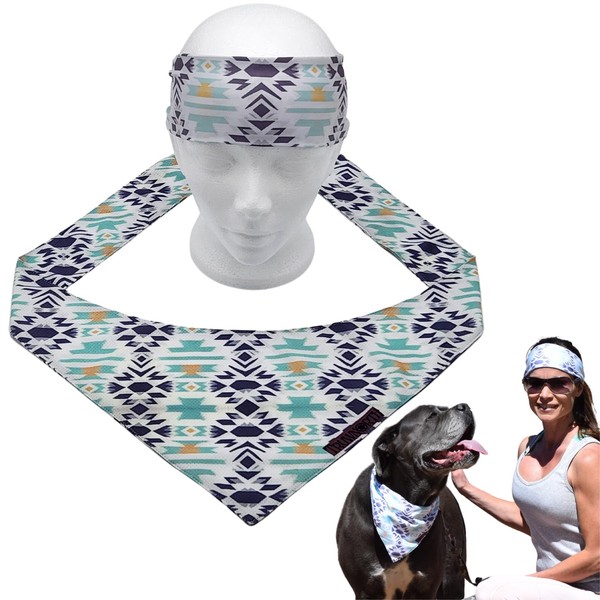 Truwnorth Match your pet Dog Bandana and Headband Set, Sweatbands,