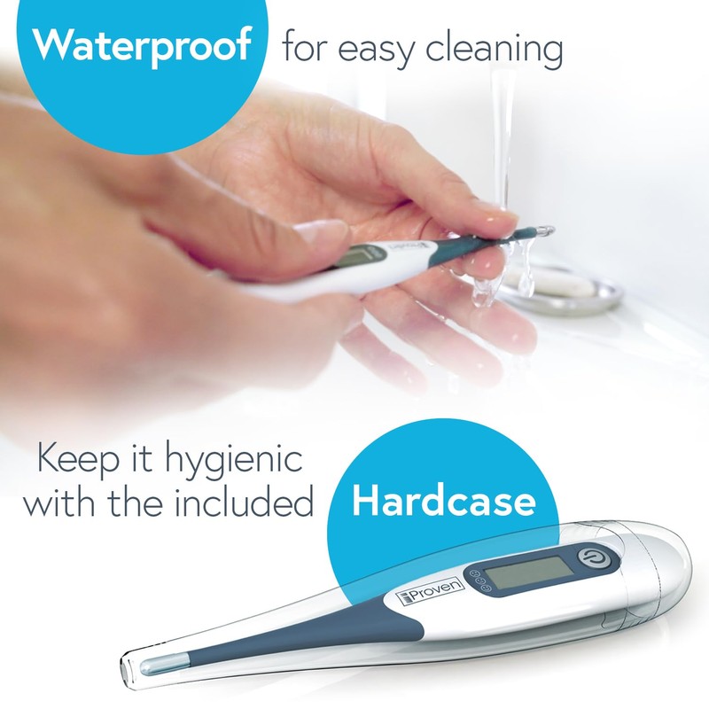 iProven Oral Thermometer, Measures in 10 seconds with flexible tip