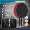 Easy-Room Table Tennis ,Table Tennis Set with 2 Bats and