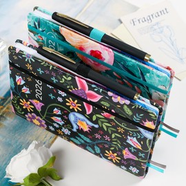 ZXHQ Diary 2026 Week to View A5, Design for UK, Vertical Version, Jan - Dec, 2026 Weekly & Monthly Full Year Planner, Hardcover, UK Holidays, Colourful Tabs, Inner Pocket - Floral Folk Art