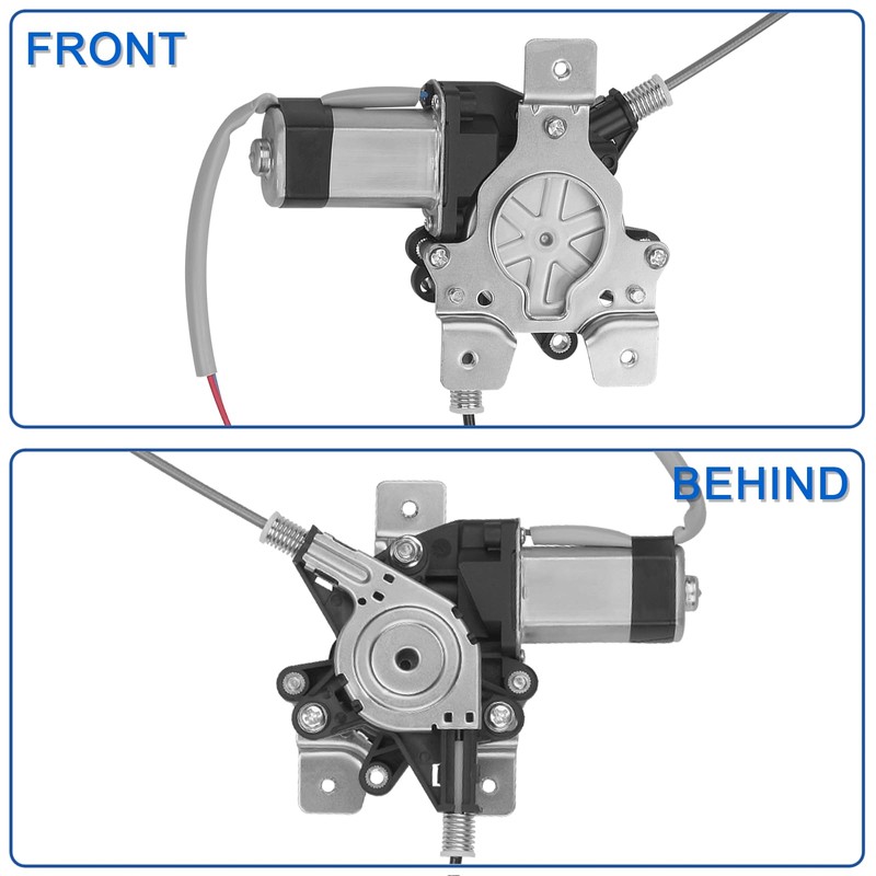 Obaee Rear Right Passenger Side Power Window Regulator with Motor