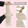 YoungSee Blonde U Tip Hair Extensions Platinum Blonde Utips Hair