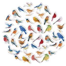 Bird Stickers, Obujopal 46PCS Small Fly Bird Stickers for Junk Journal Scrapbooking Bullet Journal Kids DIY Planners Collage Diary Album Laptop Phone Cases and Art Crafts, 23 Patterns
