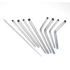 Barfly Stainless Steel Straw, 8 1/2", 1/4" Diam., Curved