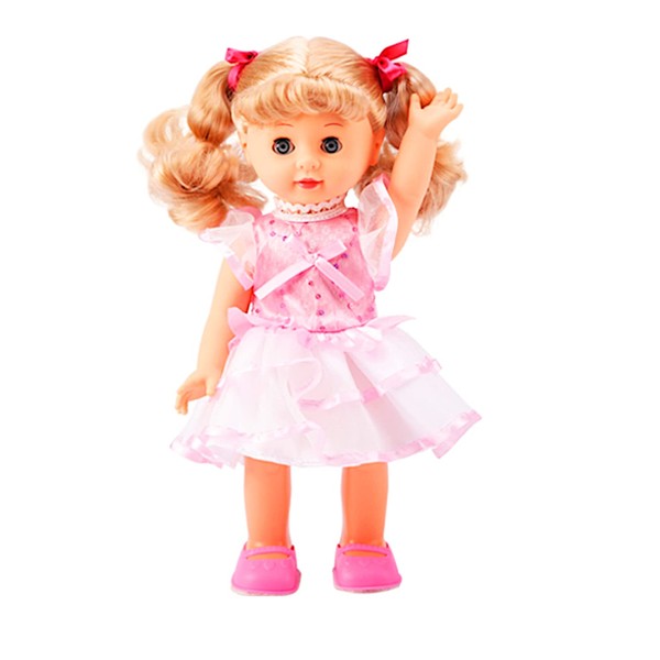 POCO DIVO Princess Walking Doll 12" Interactive Vinyl Toy Baby Sonic Control Cuddly Girl Singing Talking Blonde Fashion Beauty with Blinking Eyes