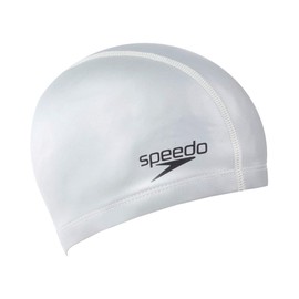 Speedo Unisex Ultra Pace Swimming Cap | 3 Panel Design , Silver, One Size